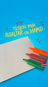 ¿Sabías que tus resaltadores también sirven para lettering? Te compartimos técnicas para que coloques la punta al momento del trazo y puedas realizar las creaciones que más te gusten en tus cuadernos. ¡Aprende y transforma el mundo con Maped! #maped #imaginacion #creatividad #resaltadores #técnicas #colores #fluo #glitter | Maped
