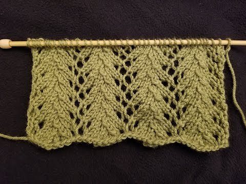 The Fern Lace Stitch Knitting Tutorial!