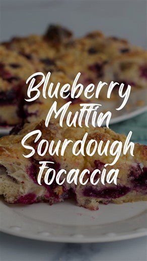 This is what you should make this weekend. Blueberry muffin sourdough focaccia - pops of tart blueberries, lemon glaze and of course that crispy edged sourdough focaccia 🤤 Comment “RECIPE” and I’ll DM it to you or grab it on my website: https://amybakesbread.com/lemon-blueberry-sourdough-focaccia/ #sourdough #sourdoughbaking #sourdoughstarter #blueberrylemon | Amy Bakes Bread