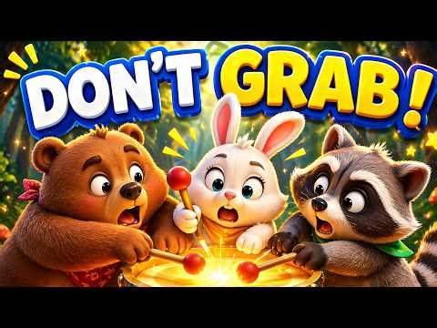 When Kids Fight Over Toys — Learn Taking Turns Through Song 🥁 | Tiny Wings Global