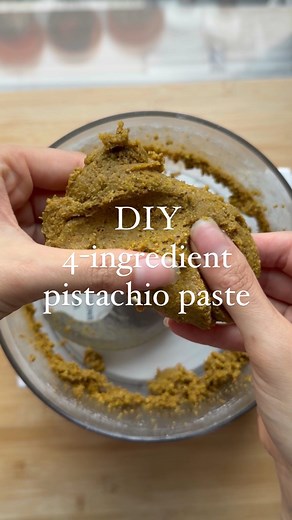 47K views · 29 reactions | Homemade pistachio paste in 5 minutes with just 4 ingredients and a food processor! Comment PISTACHIOS if you want the recipe and I’ll DM the link straight to you  Come back next week for the cake recipe!! (Olive oil cake, blackberry jam, pistachio buttercream 掠) #pistachiopaste #pistachio #pistachios | The Pancake Princess | Facebook