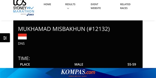 Nama Anggota DPR Misbakhun Tercatat Batal Lari di Sydney Marathon 2025