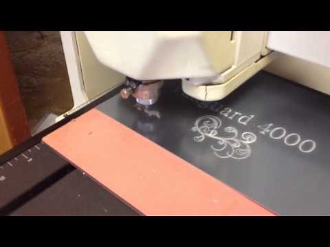 New Hermes Vanguard 4000 engraving machine plaque