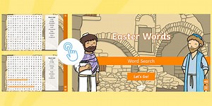 Easter Words Interactive Word Search