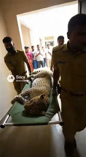 Terrified Leopard Climbs Fridge in Crowded Kitchen 🐆 | Dramatic Home WildAnimalRescue|save&release