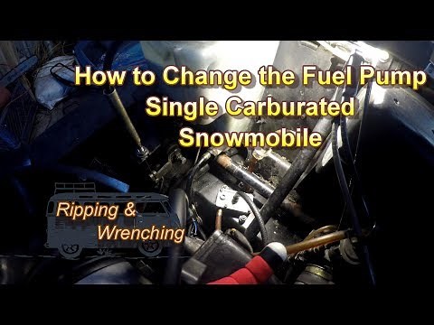 How to change a snowmobile fuel pump DIY