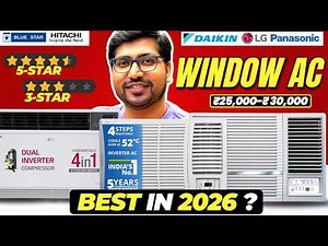 Best Window AC 1.5 Ton 5 Star/3 Star in India🔥Best Window AC Under ₹30,000🔥Best Window AC 2026