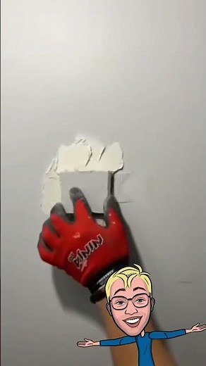 Reboucher un trou dans un mur en placo ⚒️#astuces #bricolage #mur #placoplatre
