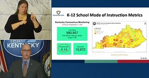 Through color-coded map, Kentucky school districts get county-level COVID-19 data for guidance
