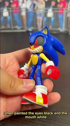 How to make a Sonic.exe figure #Shorts #Sonic #Sonicexe