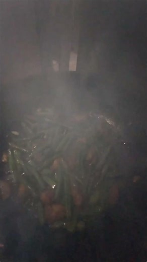 fried string beans for breakfast#follow and subscribe for more❤️