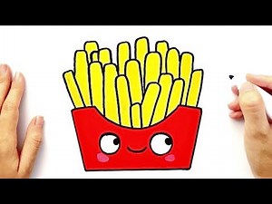 How to draw a cute snack or French fries