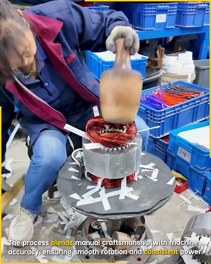 532K views · 2.4K reactions | How Electric Motors Are Carefully Assembled. #ElectricMotor #IndustrialWork | Fun club | Facebook