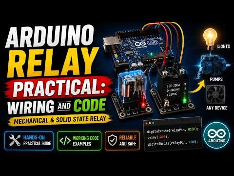 Relay Practical: Mechanical vs Solid State, Wiring and Code