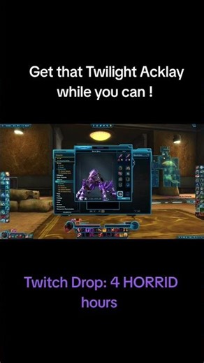 Twitch Mount Drop ! | SWTOR #starwars #theoldrepublic #twitch