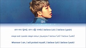 【防弹少年团BTS】 RM 防弹少年团 - 'I BELIEVE' 歌词 (Eng/Rom/Han/)