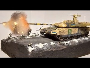 Making A Tank Shooting Diorama!! T-90MS 1/72 Zvezda