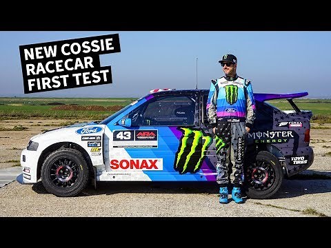 Ken Block Drives His New Ford Escort Cossie Racecar!