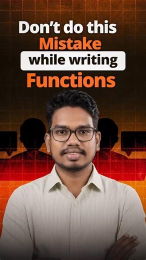 Beginners Don’t Make This Mistake Check Indentation in Functions | Python Functions | Python Life