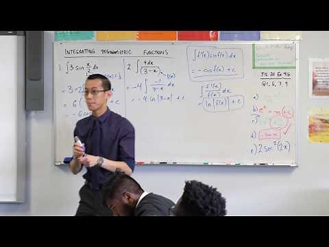 Integrating Trigonometric Functions (3 of 4: Rearranging to use reverse chain rule)