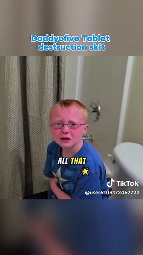 Daddyofive Tablet destruction skit #daddyofive #sad #viral #foryou #cody
