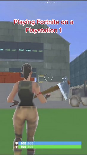 Playing Fortnite on a Playstation 1