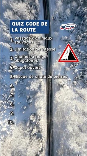 ECF - Quiz code de la route #1