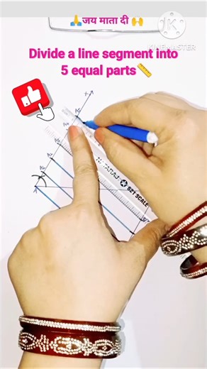 How to Divide a Line Segment into Equal Parts #shorts #maths #studywithjyoti