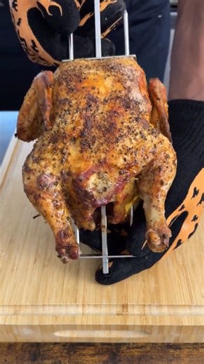 The secret to perfect slow roasted chicken over an open fire