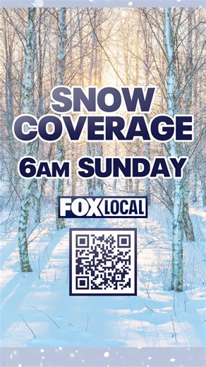 A winter storm is coming ❄️ FOX 5 will have special coverage this Sunday starting at 6 a.m. Stay up to date by downloading the FOX LOCAL app using the QR code or the link in our bio.