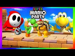 Super Mario Party Minigames Koopa troopa vs Shy Guy vs Bowser vs Yoshi