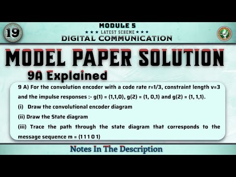 9 A Explained Model Paper Solution Module 5 Digital Communication (DC) | 5th Sem ECE 2022 VTU