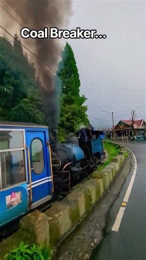 Coal Breaker is one of the most crazy jobs atop DHR Locomotive #steamengine #train #travel #rain