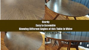 Watch Round Dining Table for 6 Solid Wood on Amazon Live