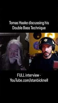 The mighty #TomasHaake from #meshuggah, discussing his #DoublePedal approach.