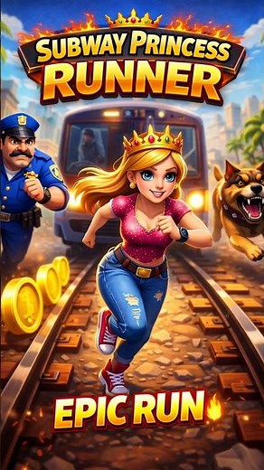 Subway Princess Runner – Royal Escape Adventure 👑🚆