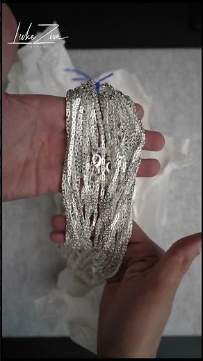 Unwrapping Silver 3MM Byzantine Chains