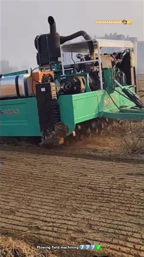 How this machine plowing agricultural field