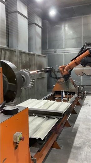 HVOF Thermal Spraying a complicated geometry using ROBOTIC programming