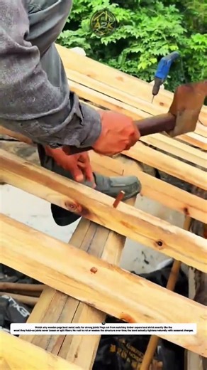 Replace Iron Nails With Wood Pegs 🪵🔒