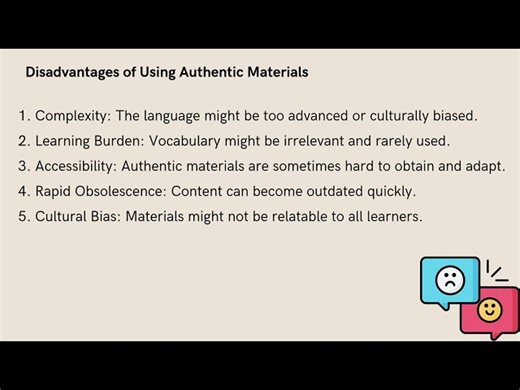 Using Authentic Materials - Blended Learninng