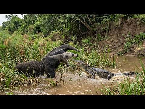 The Giant Anteater's Secret Weapon Against Caimans (You Won't Believe It)