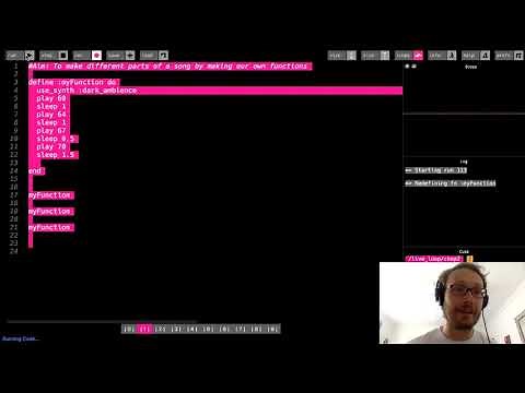 Sonic Pi Tutorial - Making Your Own Functions