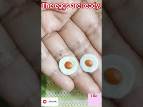 DIY How to Make airdry Clay Miniature food /miniature food /clay food