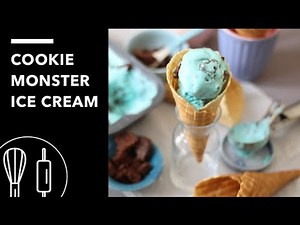 Cookie Monster Ice Cream | Homemade Ice Cream without Machine | Valentine's Week | Couple of Bakers