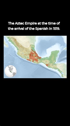 Historify on Instagram: "The Aztec Empire at the time of the arrival of the Spanish in 1519."