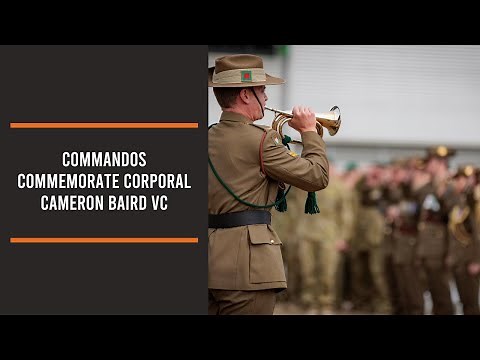 Commandos commemorate Corporal Cameron Baird VC