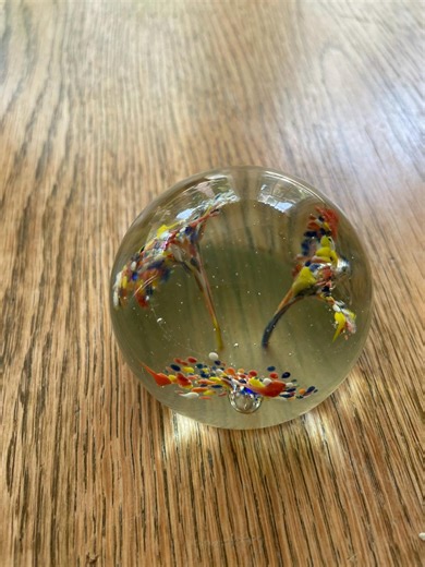 Presse-papiers Millefiori en verre d'art vintage, décor de dôme multicolore - Etsy France