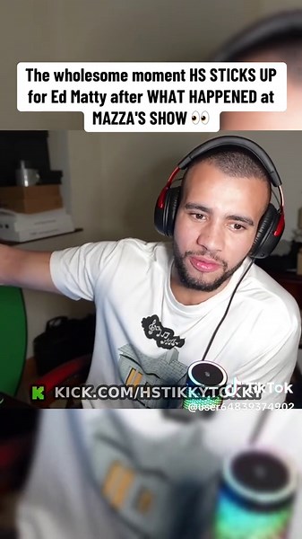 The wholesome moment HS STICKS UP for Ed Matty after WHAT HAPPENED at MAZZA'S SHOW 👀 #hstikkytokky #edmatthews