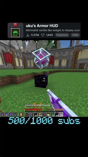 Mods for Cpvp #minecraft #pvp #shorts